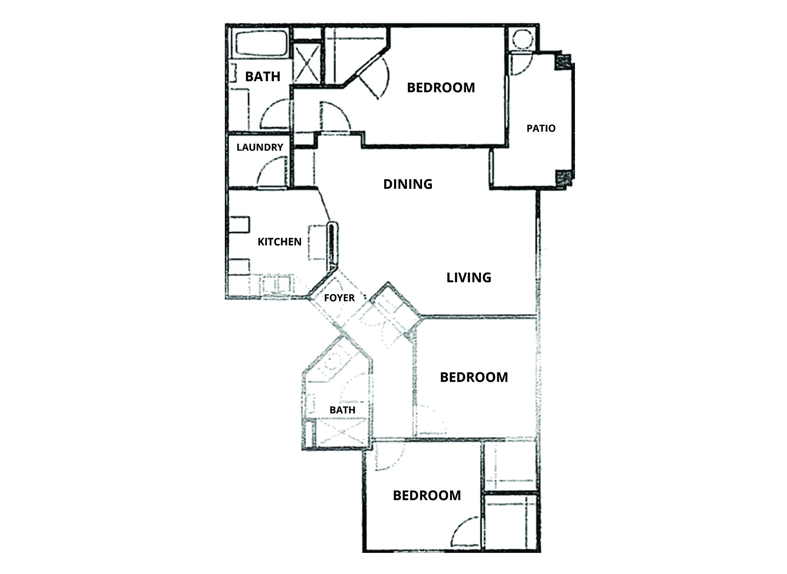 Plan 1220 3 Bedrooms, 2 Baths